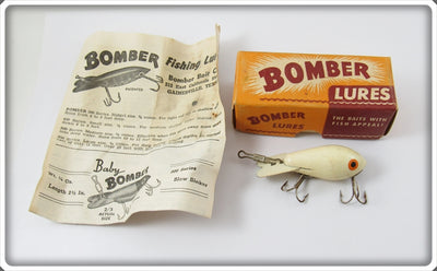 Bomber Bait Co White Bomber In Box With Paper 211