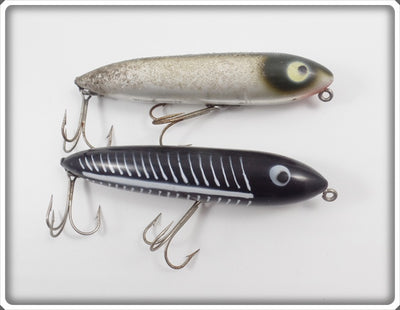 Heddon Original Zara Spook Pair: Black Shore & Silver Shore