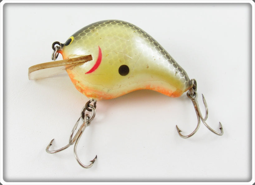 Vintage Bagley Black On Chartreuse Balsa B Lure 