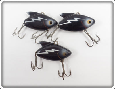 Heddon Black Sonic Lot Of Three