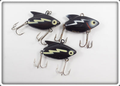 Heddon Black Sonic Lot Of Three