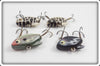 Heddon Ultra Sonic Lot Of Four: Coachdog, Shad, & Black