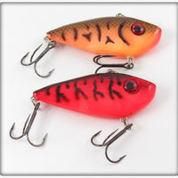 Red Crawdad & Orange Crawdad Crankbait Lure Pair 