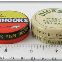Catchmaster & Dickson Fish Hook Tin Pair