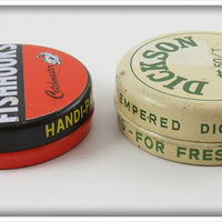 Catchmaster & Dickson Fish Hook Tin Pair