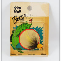 Vintage Betts Yellow Pop Hop Popper Lure On Card 
