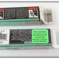 Rapala Firetiger & Silver Minnow Pair In Boxes