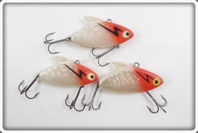 Heddon Red & White Super Sonic Lot Of Three