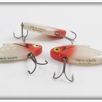 Heddon Red & White Super Sonic Lot Of Three
