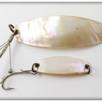 Vintage Unknown Shell Spinner Lure Pair