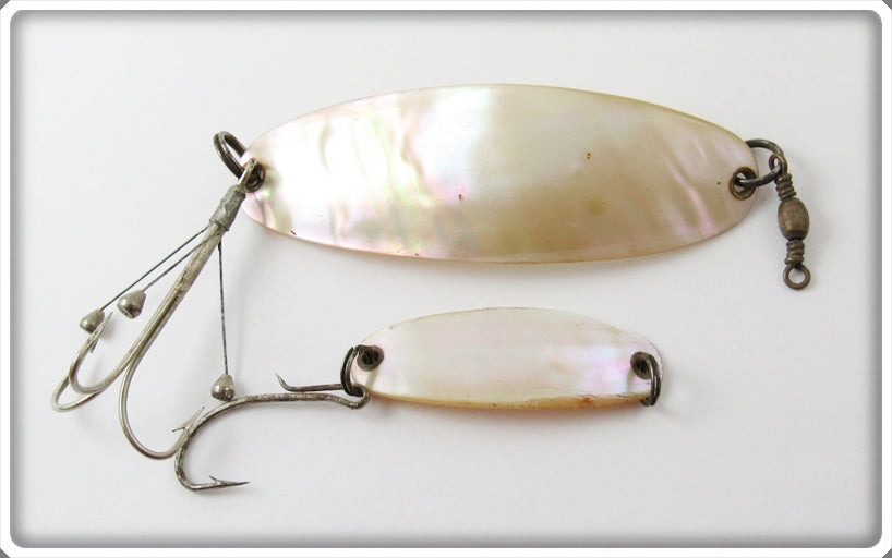 Vintage Unknown Shell Spinner Lure Pair