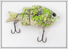 Green & Black Splatter Jointed Swimbait Lure 