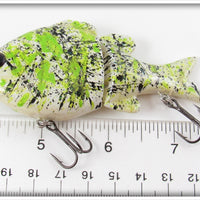 Green & Black Splatter Jointed Swimbait