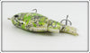 Green & Black Splatter Jointed Swimbait