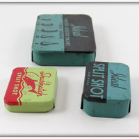 Shurkatch & Ideal Split Shot Tin Lot Of Three