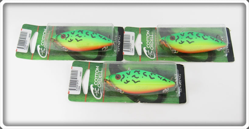 Cotton Cordell Firetiger Super Spot Lot Lures On Cards