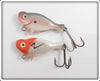 Heddon Top Sonic Pair: Red/White & Shad