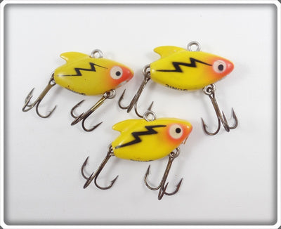 Heddon Yellow Ultra Sonic Lot Of Three