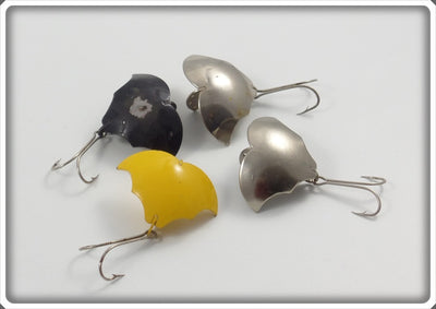 Vibra Bat Baby Bat Lot Of Four: Yellow, Black, & Silver