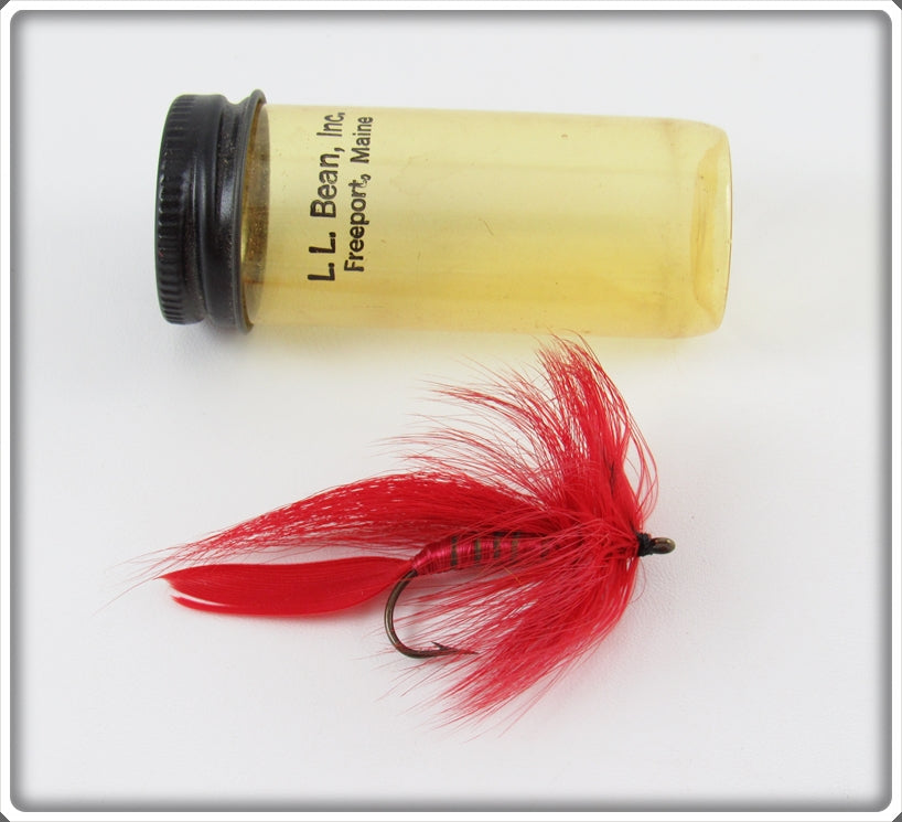 Vintage L.L. Bean Inc Red Fly In Tube