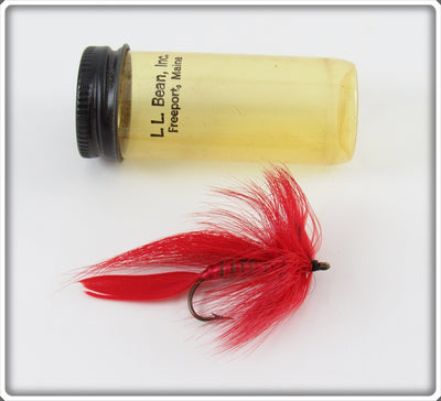 Vintage L.L. Bean Inc Red Fly In Tube