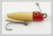 South Bend Best O Luck Red & White Flyrod Wobbler Lure 