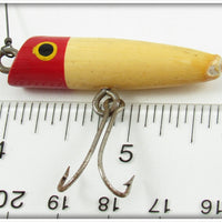 South Bend Best O Luck Red & White Flyrod Wobbler