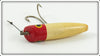 South Bend Best O Luck Red & White Flyrod Wobbler