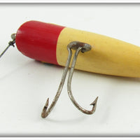 South Bend Best O Luck Red & White Flyrod Wobbler