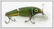 Vintage Wallsten Tackle Co Green Scale Jointed Cisco Kid Lure