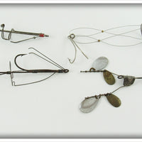 Vintage Hook/Hook Harness Lot Of Four 