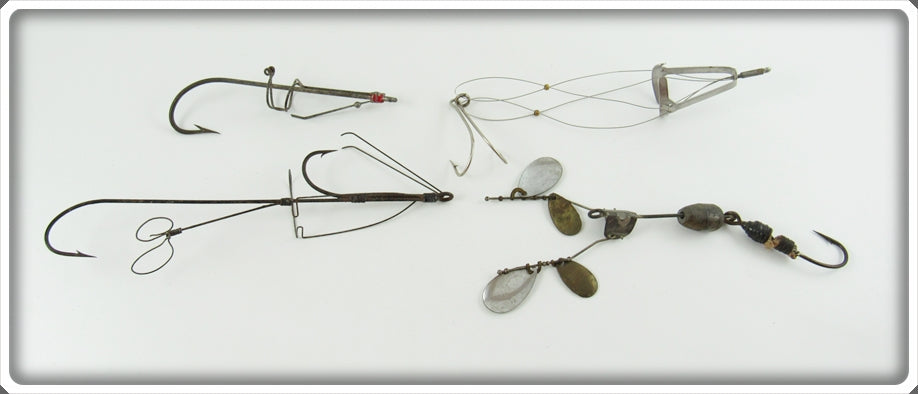 Vintage Hook/Hook Harness Lot Of Four 