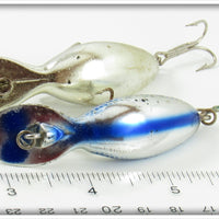 Heddon Nickel Plate Chrome Tadpolly Spook Pair