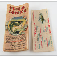 Vintage Heddon Pocket Catalog & Crazy Crawler Box Insert