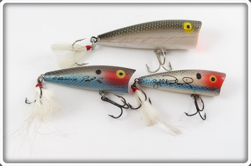 Rebel Classic Pop R & Pop R Lot Of Three Lures