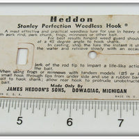 Heddon The Stanley Weedless Hook Empty Card