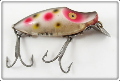 Vintage Heddon Strawberry Spot Midget River Runt Lure 