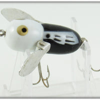 Heddon Black White Head Tiny Crazy Crawler