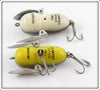 Heddon Black Frog & Bullfrog Tiny Crazy Crawler Pair