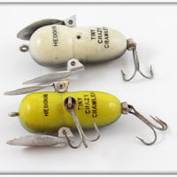 Heddon Black Frog & Bullfrog Tiny Crazy Crawler Pair