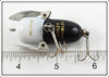 Heddon Black White Head Tiny Crazy Crawler