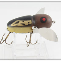 Heddon Black With Brown Head Crazy Crawler Lure