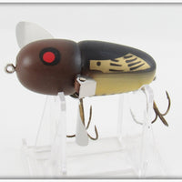 Heddon Black With Brown Head Crazy Crawler