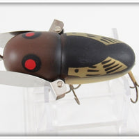 Heddon Black With Brown Head Crazy Crawler