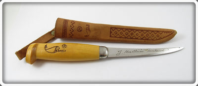 Rapala J Marttiini Finland Filet Knife In Leather Sheath