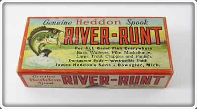 Heddon Empty Box For Rainbow River Runt Spook Sinker