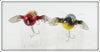 Heddon Bullfrog & Yellow Red Head Tiny Crazy Crawler Pair