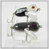 Heddon Mouse & Black White Head Tiny Crazy Crawler Lure Pair
