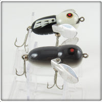 Heddon Mouse & Black White Head Tiny Crazy Crawler Lure Pair
