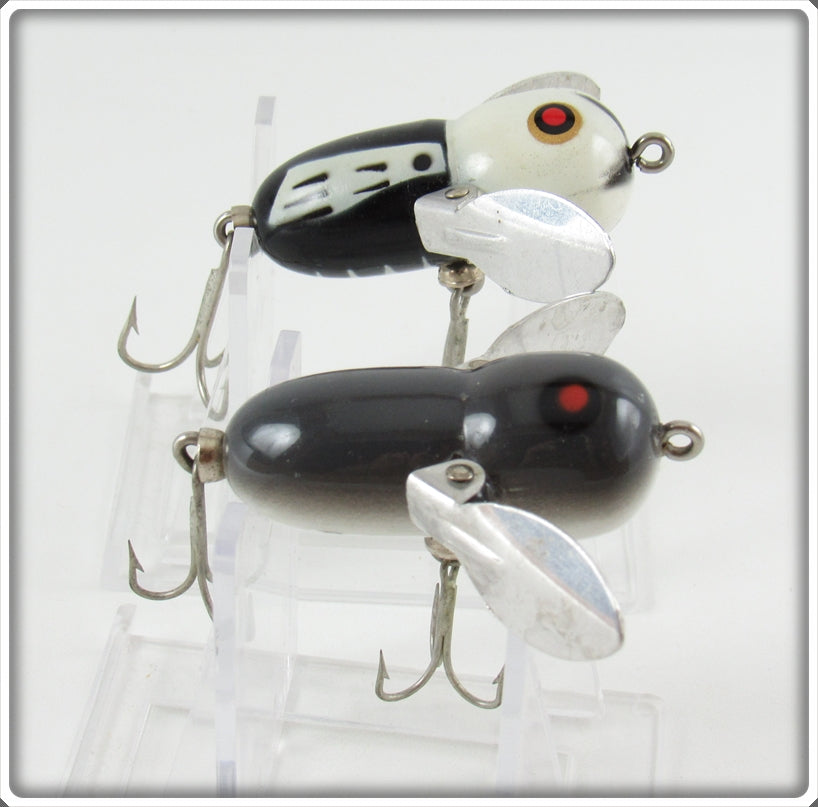 Heddon Mouse & Black White Head Tiny Crazy Crawler Lure Pair